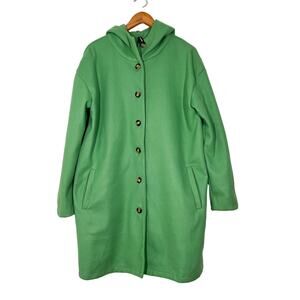 Green Women's Hooded Coat